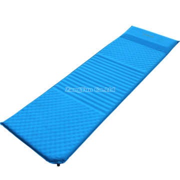 Com travesseiro Camping Sleeping Inflating Pad ar colchão Espessamento